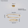 WOMO Möbius Crystal Prism Circular Chandelier-WM2191 thumbnail