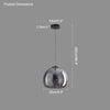 WOMO Smoked/Amber Blown Glass Pendant Light-WM2108 thumbnail