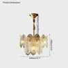 WOMO Tiered Textured Glass Chandelier-WM2208 thumbnail