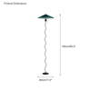 WOMO Pleated Squiggle Floor Lamp-WM7011 thumbnail