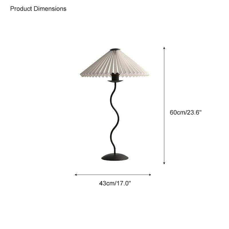 WOMO Pleated Squiggle Floor Lamp-WM7011