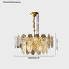 WOMO Tiered Textured Glass Chandelier-WM2208 thumbnail