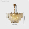 WOMO Tiered Textured Glass Chandelier-WM2208 thumbnail