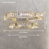 WOMO Round Crystal Chandelier-WM2355 thumbnail