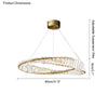 WOMO Möbius Crystal Prism Circular Chandelier-WM2191 thumbnail