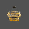 WOMO Iceberg Round Black Gold Chandelier-WM2183 thumbnail