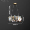 WOMO Smoked Crystal Round Chandelier-WM2187 thumbnail
