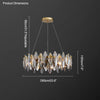 WOMO Smoked Crystal Round Chandelier-WM2187 thumbnail