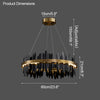 WOMO Iceberg Round Black Gold Chandelier-WM2183 thumbnail
