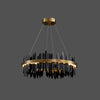 WOMO Iceberg Round Black Gold Chandelier-WM2183 thumbnail