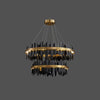 WOMO Iceberg Round Black Gold Chandelier-WM2183 thumbnail