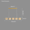 WOMO Glass Brass Linear Chandelier-WM2219A thumbnail
