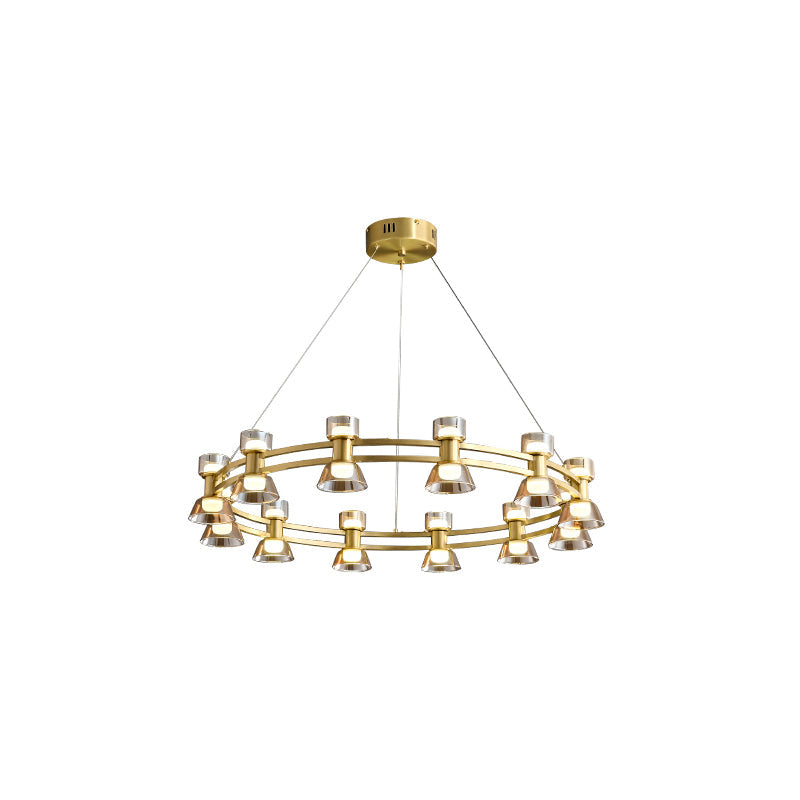 WOMO Modern Pillar Candle Round Chandelier-WM2224