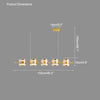 WOMO Glass Brass Linear Chandelier-WM2219B thumbnail