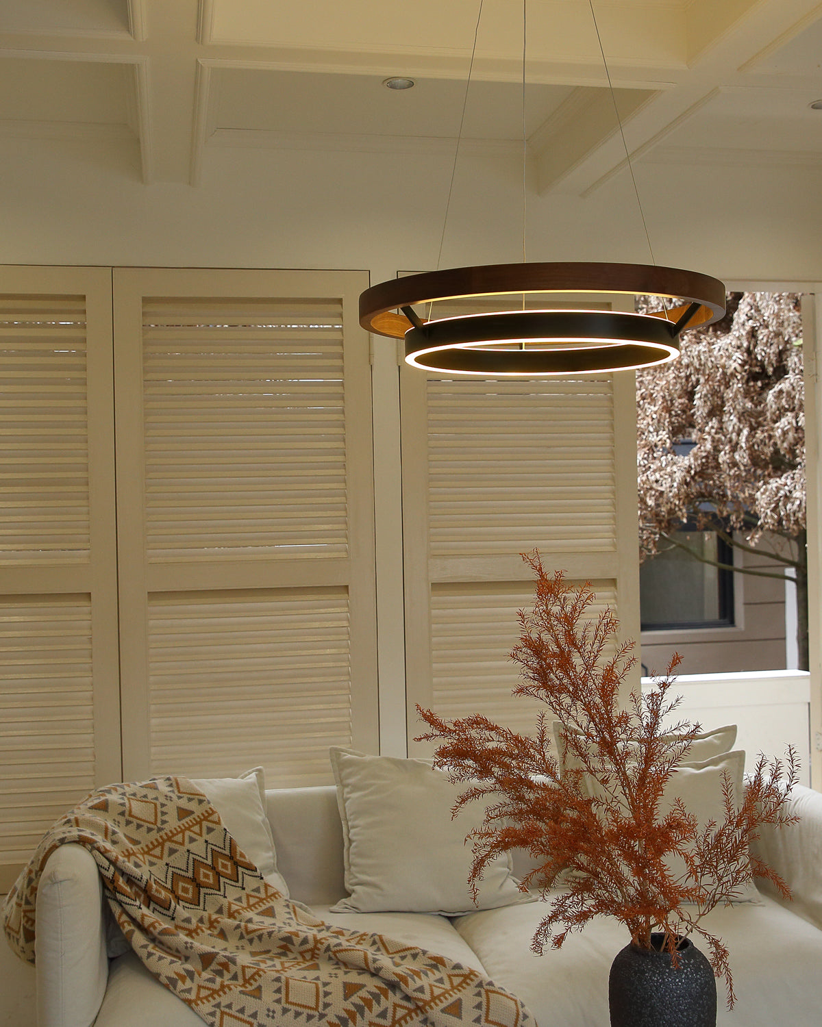 WOMO Circular Led Wood Chandelier-WM2492
