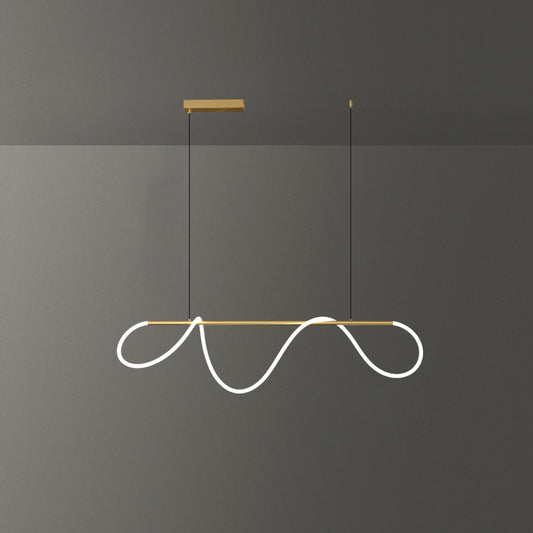 WOMO Brass Linear Led Chandelier-WM2059a