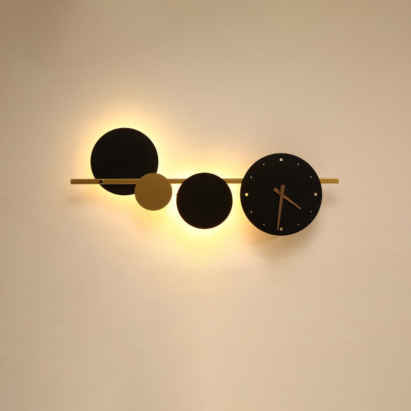 WOMO  Sculptural Wall Clock with Led Light-WM6087