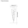 WOMO Raindrop Crystal chandelier-WM2124 thumbnail