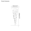 WOMO Raindrop Crystal chandelier-WM2124 thumbnail