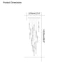 WOMO Raindrop Crystal chandelier-WM2124 thumbnail