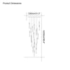 WOMO Raindrop Crystal chandelier-WM2124 thumbnail