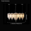 WOMO Fringe Linear Chandelier-WM2089 thumbnail