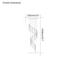 WOMO Raindrop Crystal chandelier-WM2124 thumbnail