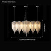 WOMO Fringe Linear Chandelier-WM2089 thumbnail