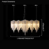 WOMO Fringe Linear Chandelier-WM2089 thumbnail