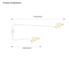WOMO Arms Semi-Flush Mount Light-WM2057 thumbnail