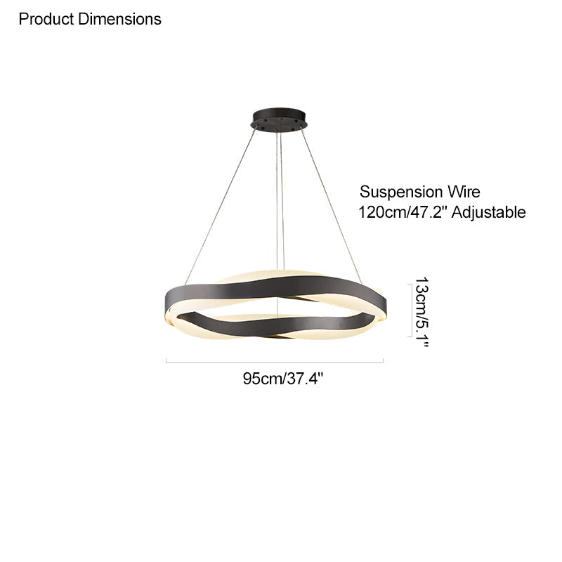 WOMO Wave Circular LED Chandelier-WM2195