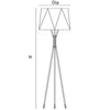 WOMO Faceted Tripod Floor Lamp-WM7004 thumbnail