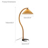 WOMO Pleated Gooseneck Floor Lamp-WM7013 thumbnail