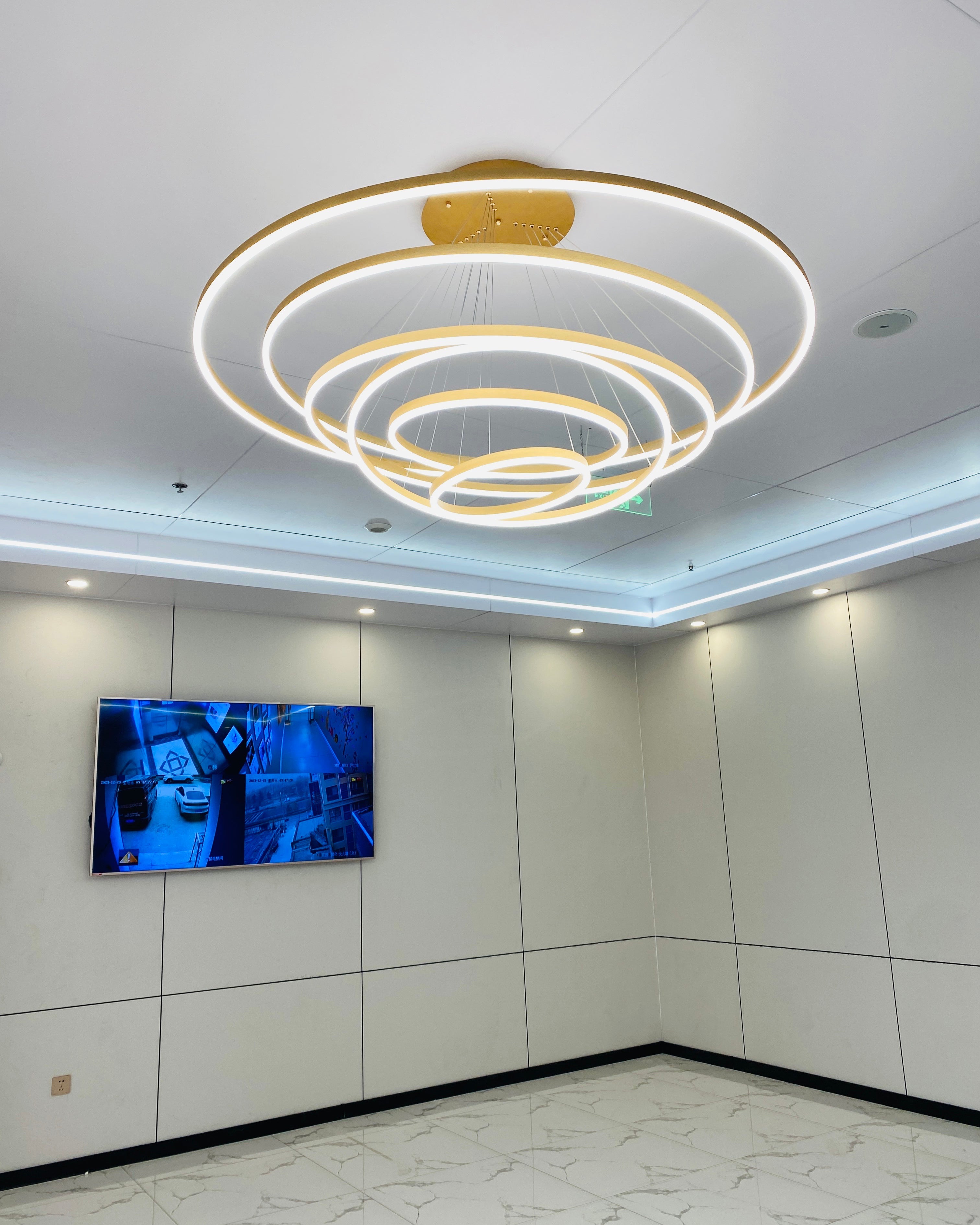 WOMO Tiered Ring LED Chandelier-WM2159