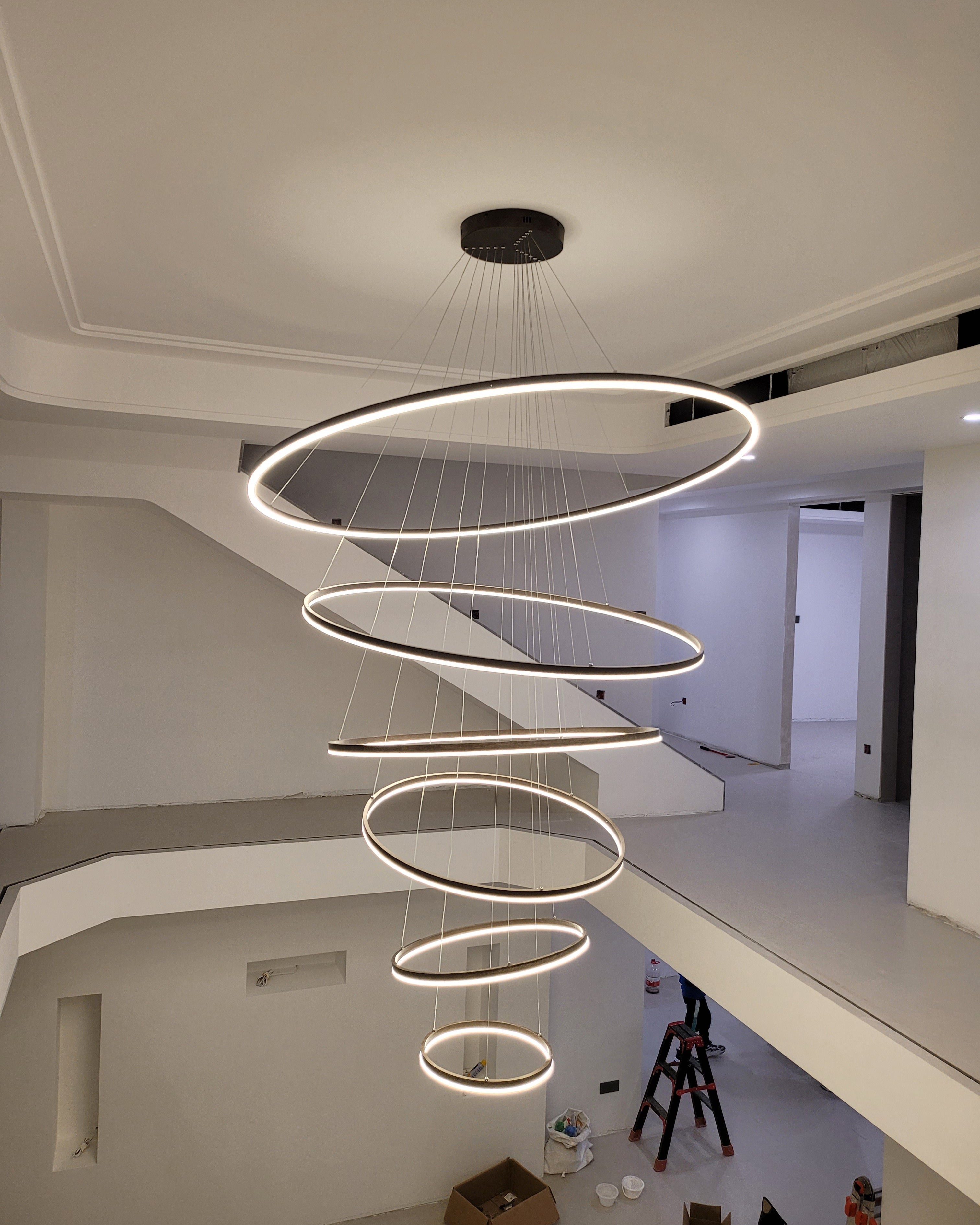WOMO Tiered Ring LED Chandelier-WM2159