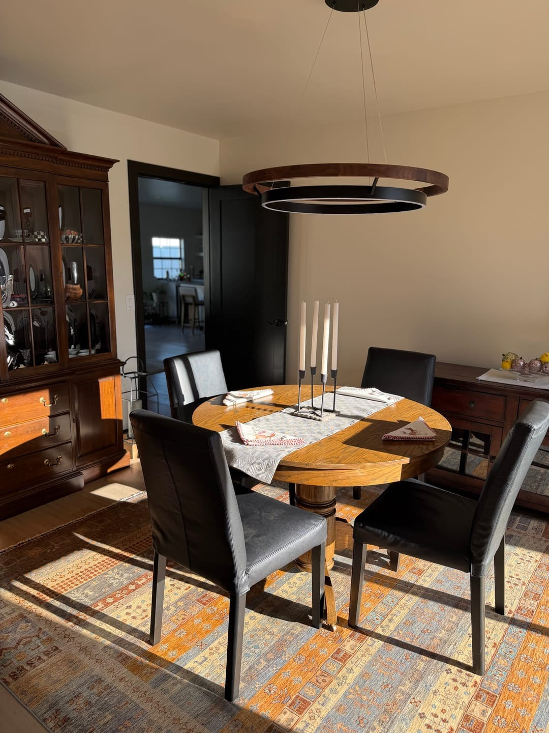 WOMO Circular Led Wood Chandelier-WM2492