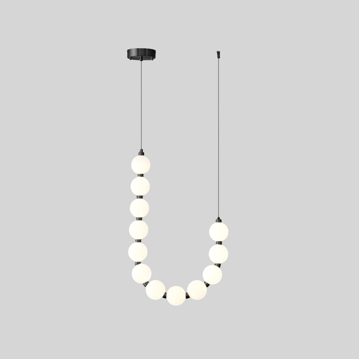 WOMO Frosted Glass Bead Pendant Chandelier - WM2102e