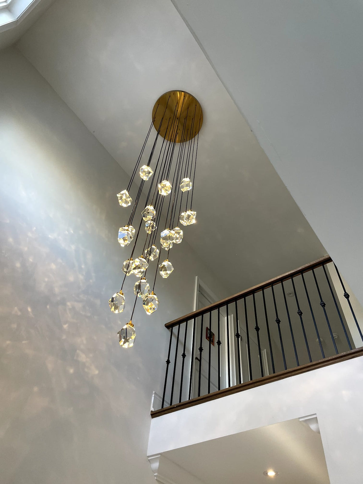 WOMO Rock Crystal Cascading Chandelier-WM2189