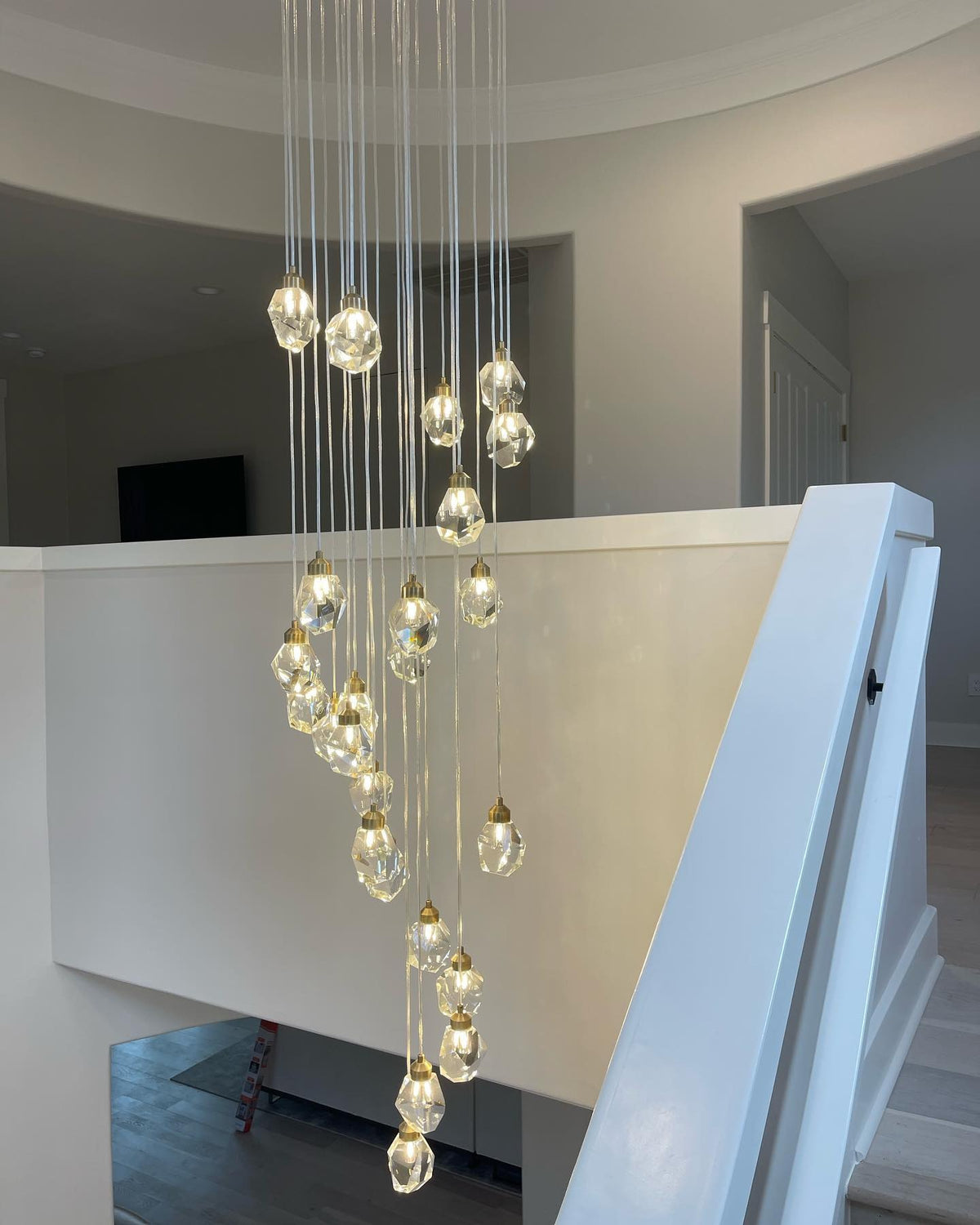 WOMO Rock Crystal Cascading Chandelier-WM2189