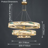 WOMO Enamel Tiered Round Chandelier-WM2336 thumbnail
