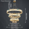 WOMO Enamel Tiered Round Chandelier-WM2336 thumbnail