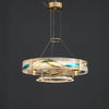 WOMO Enamel Round Brass Chandelier-WM2335 thumbnail